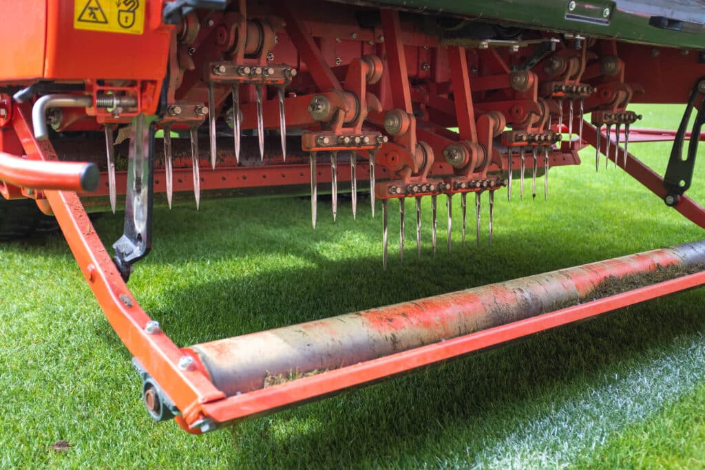 Lawn aeration machine - Big Easy Grass Cutting