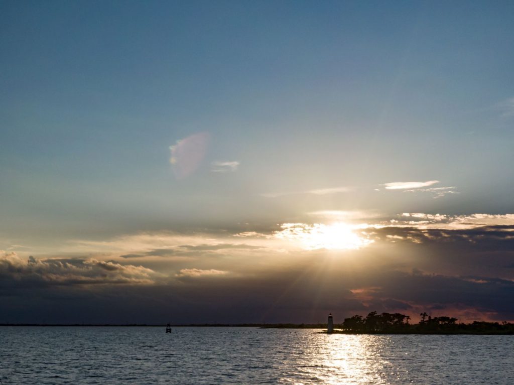 Sunset over the Tchefuncte River in Madisonville